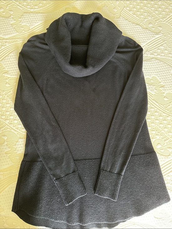 Cyrus Sweaters - Cyrus Black Cowl Neck Sweater